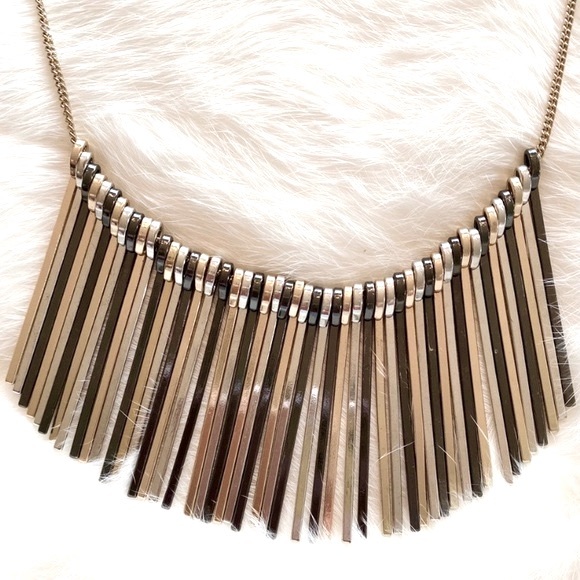 INC matchstick fringe necklace multicolored - Picture 3 of 5